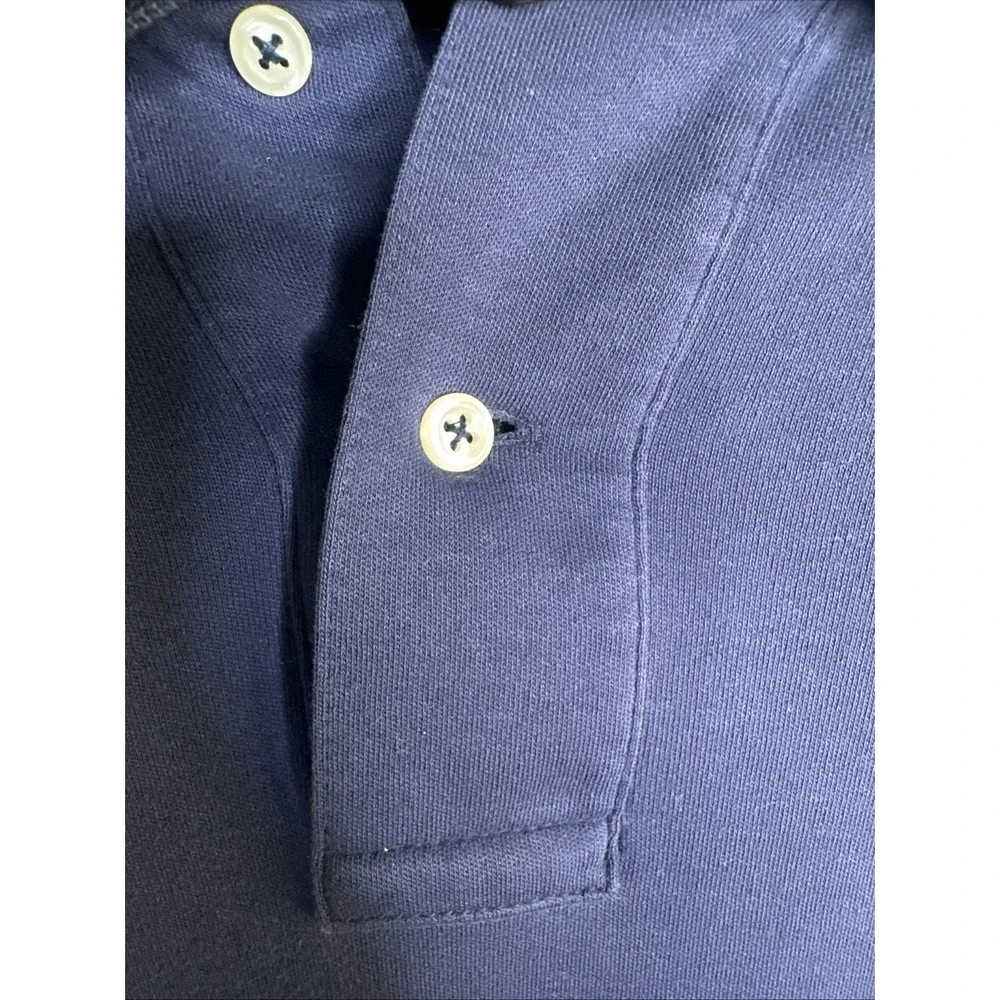 Polo Ralph Lauren Mens Navy Blue Short Sleeve‎ Polo Shirt Red horse Size Large